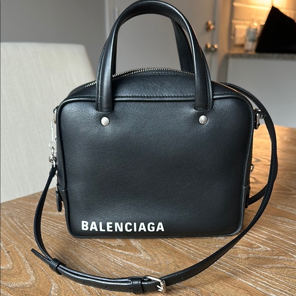 Balenciaga Shiny Day Calfskin XS Triangle Square Bag - Picture 1 of 15